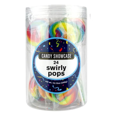 Rainbow Swirly Pops 24pk 288g