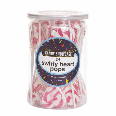 Pink Swirl Heart Pop 24pk 288g