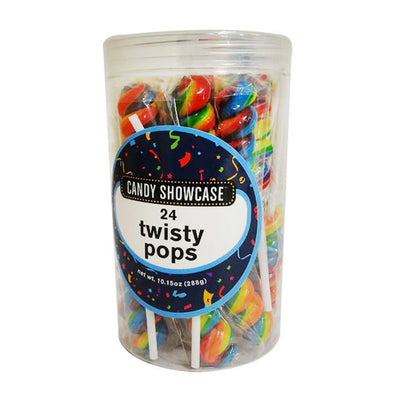 Rainbow Twisty Pops 24pk 288g