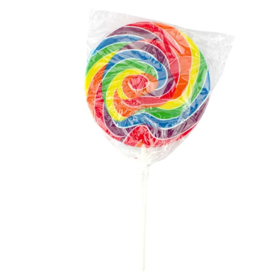 Giant 13cm Rainbow Swirl Pop 200g