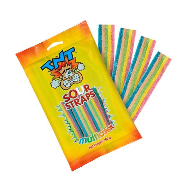 TNT Multicolour Sour Straps 150g