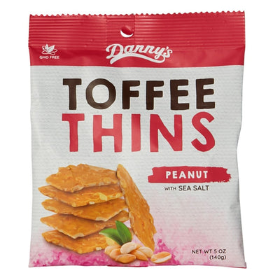 Danny's Toffee Thins - Peanut with Sea Salt 140g