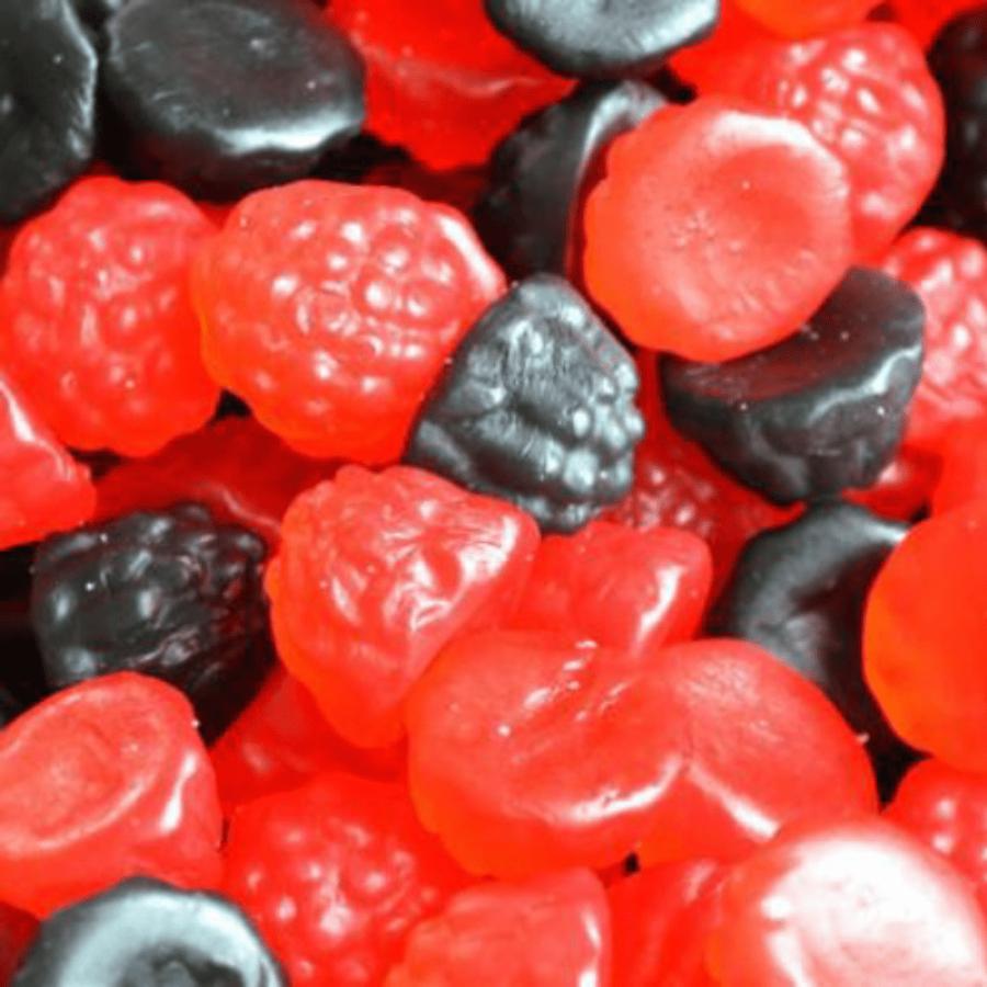 500g Trolli Raspberries & Black Berries