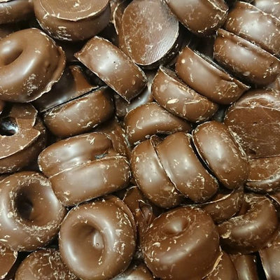 400g Dark Chocolate Aniseed Rings