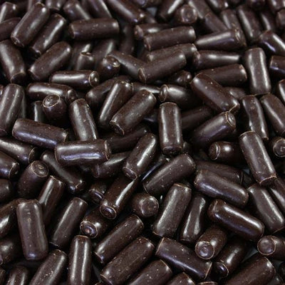 500g Dark Chocolate Licorice Bullets