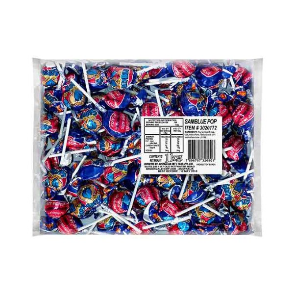 1kg Sam Blue Pops – I Love This Shop