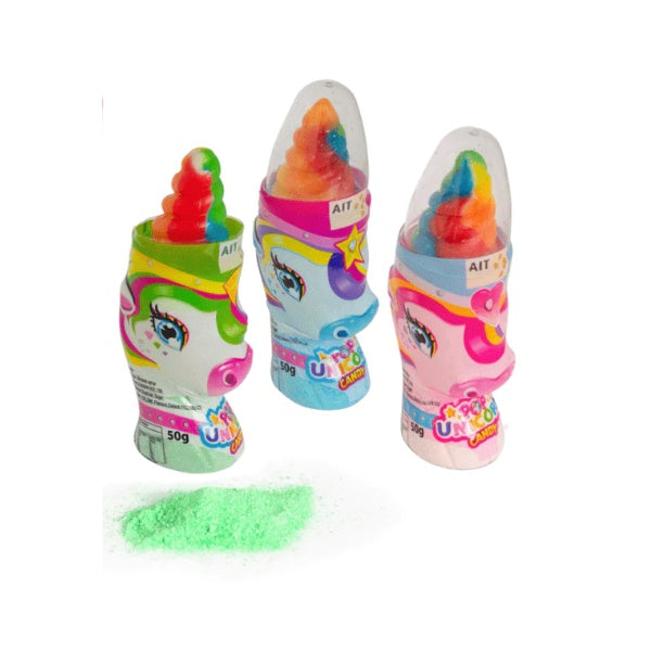 Unicorn Pop Candy 2in1 Lollipop and Powder 50g
